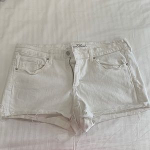 White Denim Shorts‎
